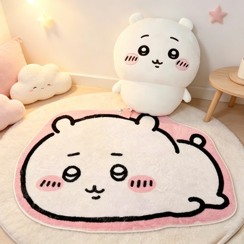 Home Center Bathroom Accessories - Популярный мультяшный коврик Чиикава, плюшевый напольный