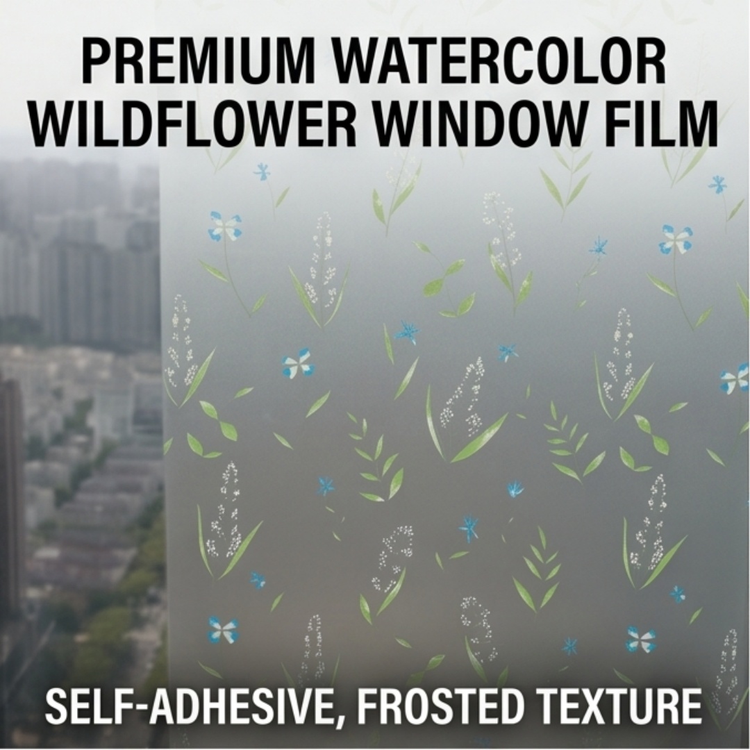 Home Bathroom Window - Самоклеящаяся пленка для окон с изображением