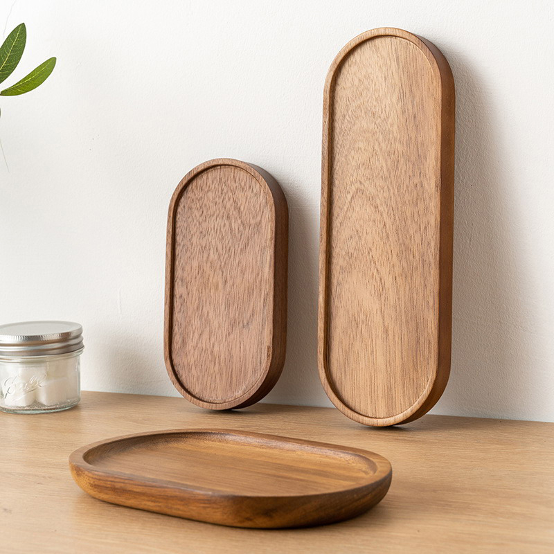 Zara Home Bathroom Tray - Посуда из массива дерева, поднос для