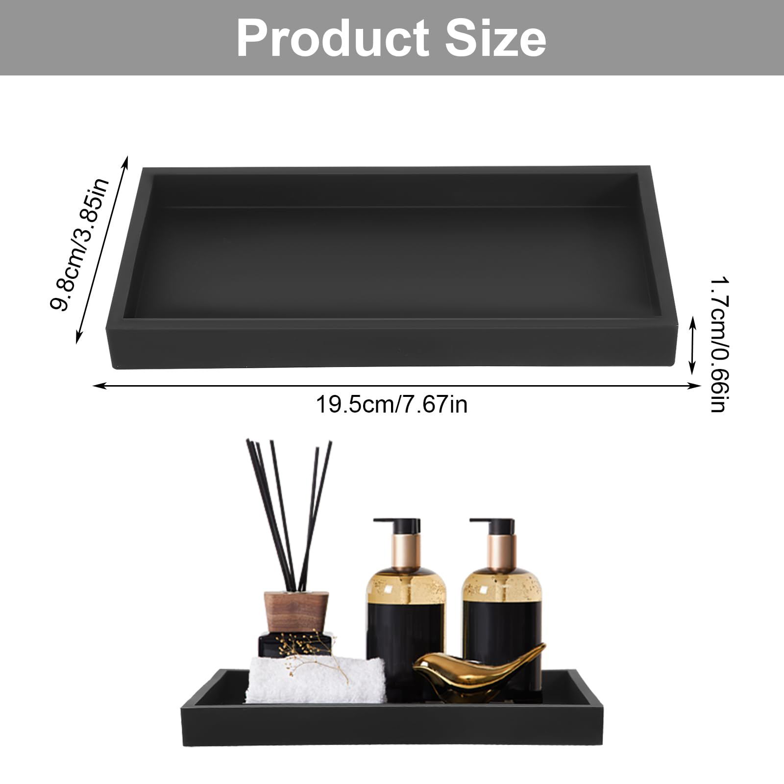 Zara Home Bathroom Tray - Лоток для ванной, утолщенный Силиконовый поднос