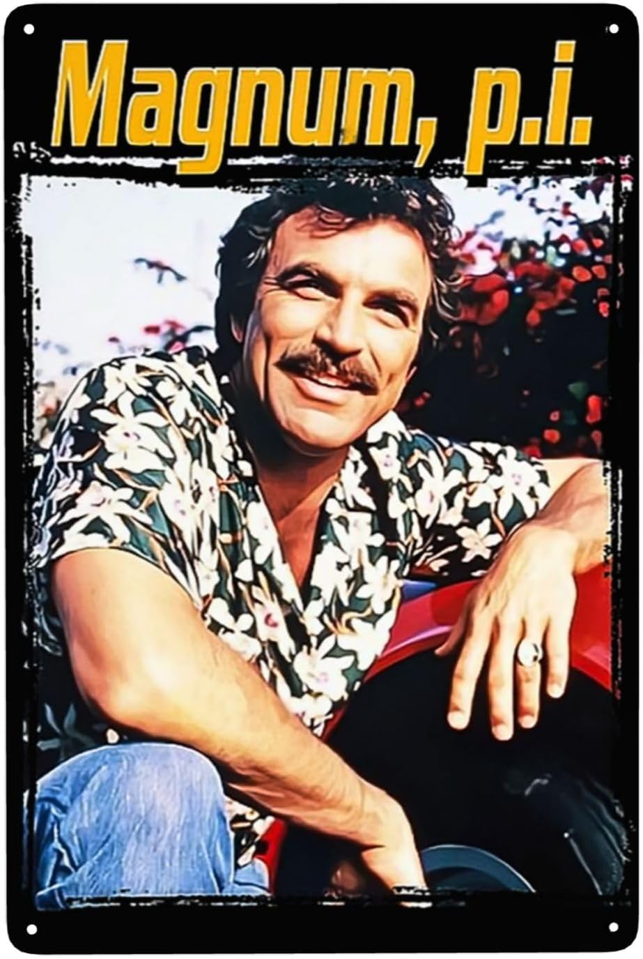 Home Bathroom Wall Decor - Металлическая табличка CASOWAT Tom Actor Selleck,