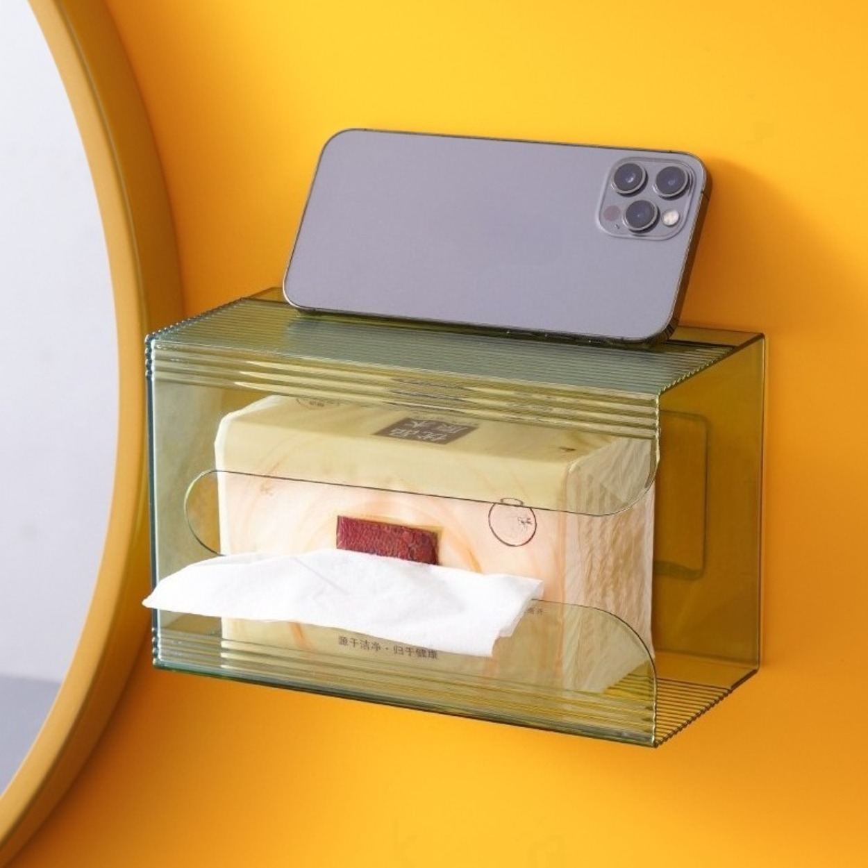 Home Bathroom Towel Dispenser - Настенный акриловый держатель для бумажных полотенец,