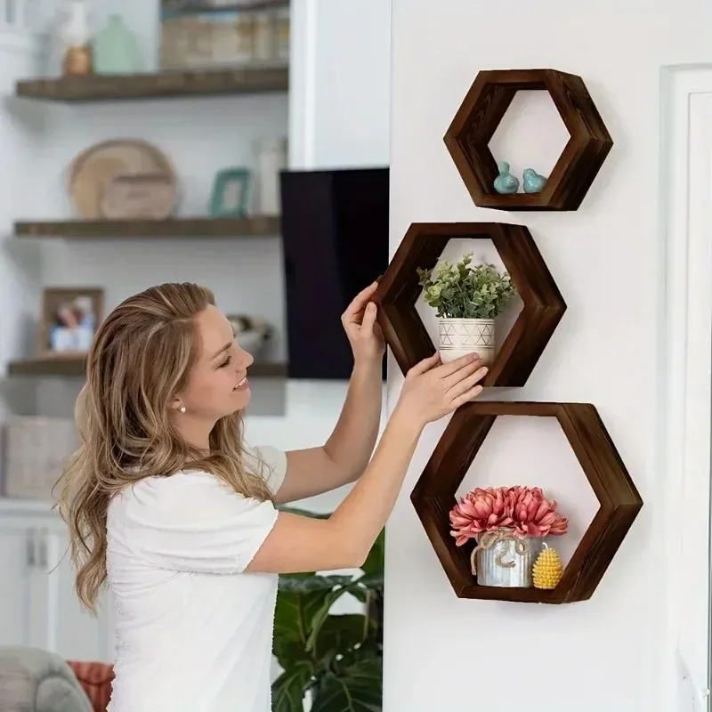Home Bathroom Model - Новейшие модели шестигранных настенных полок, шестигранные