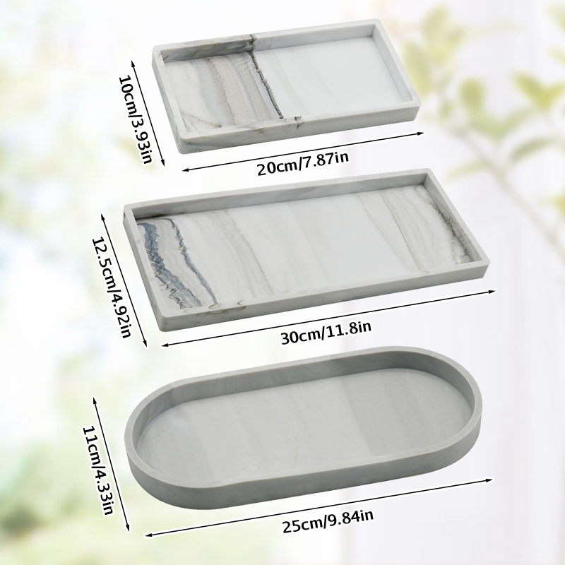 Zara Home Bathroom Tray - Силиконовый поднос для ванной комнаты, утолщенный