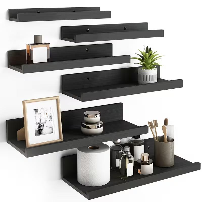 Home Bathroom Shelf - 6 шт. настенных полок из массива