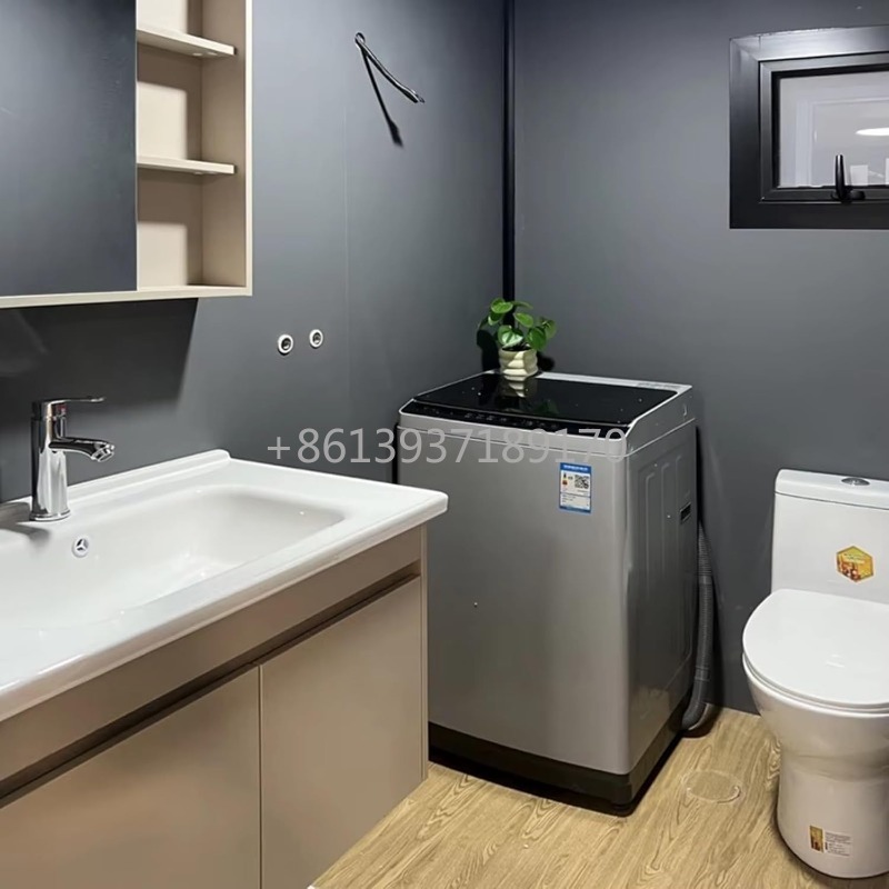 Tiny Home Bathroom Layout - Расширяемый мобильный крошечный домашний сборный контейнерный