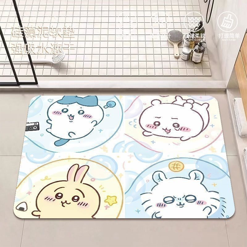 Home Goods Bathroom Accessories - Аниме-коврик для ванной Chiikawa Hachiware Usagi
