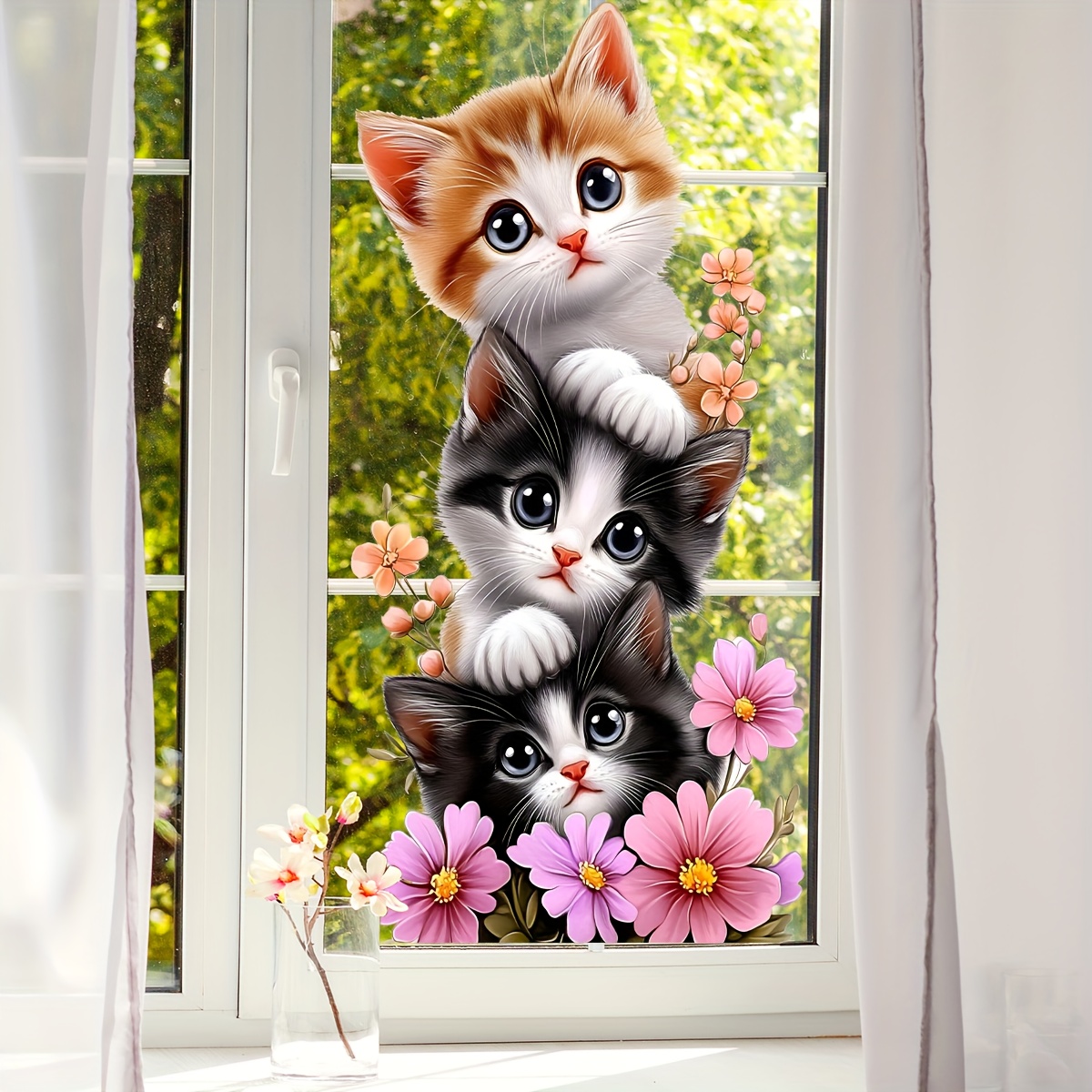 Home Bathroom Window - 1 шт. Наклейка на окно и