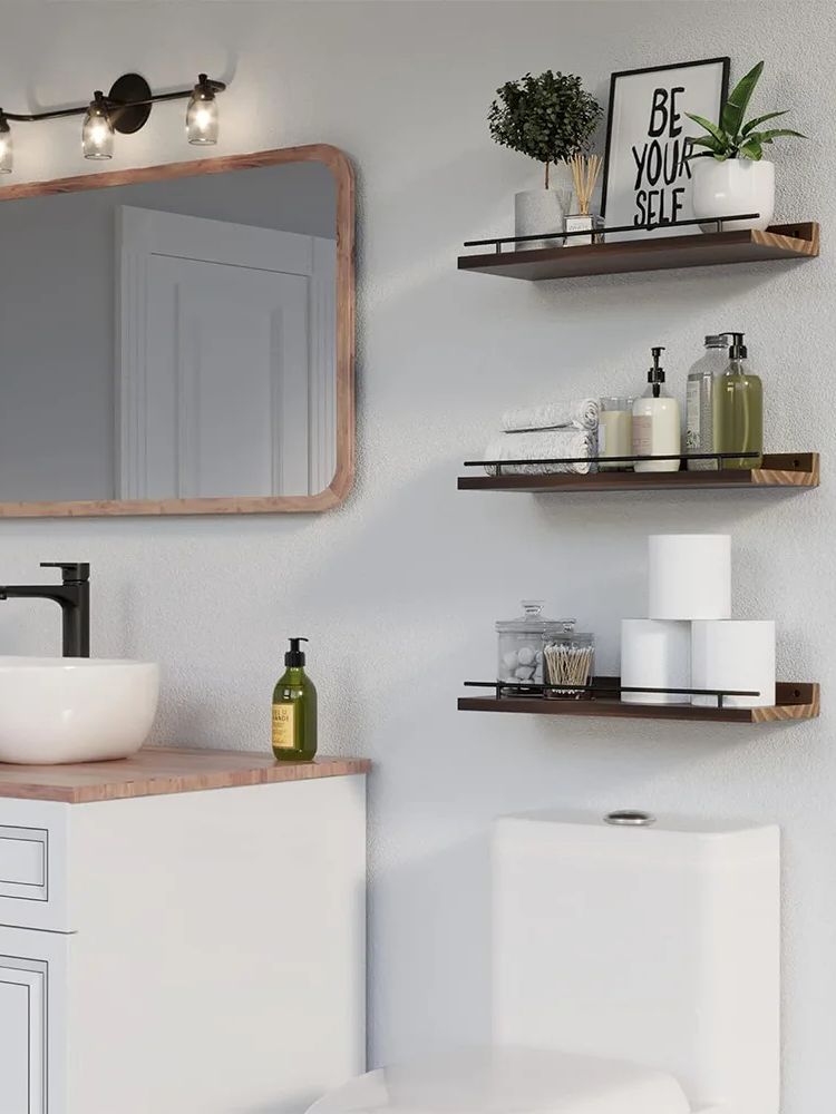 Деревянная стеллаж для хранени – обзор и цена Home Bathroom Shelf