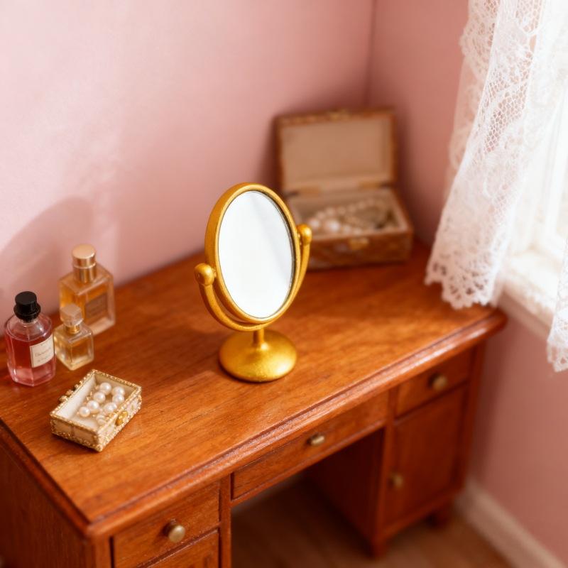 1 шт. миниатюрное ретро-зеркал – обзор и цена Home Bathroom Model