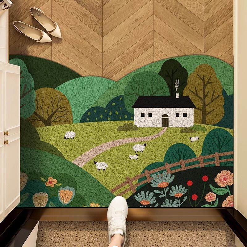 VIKAMA Входные шелковые круглы – обзор и цена Zara Home Bathroom Rug