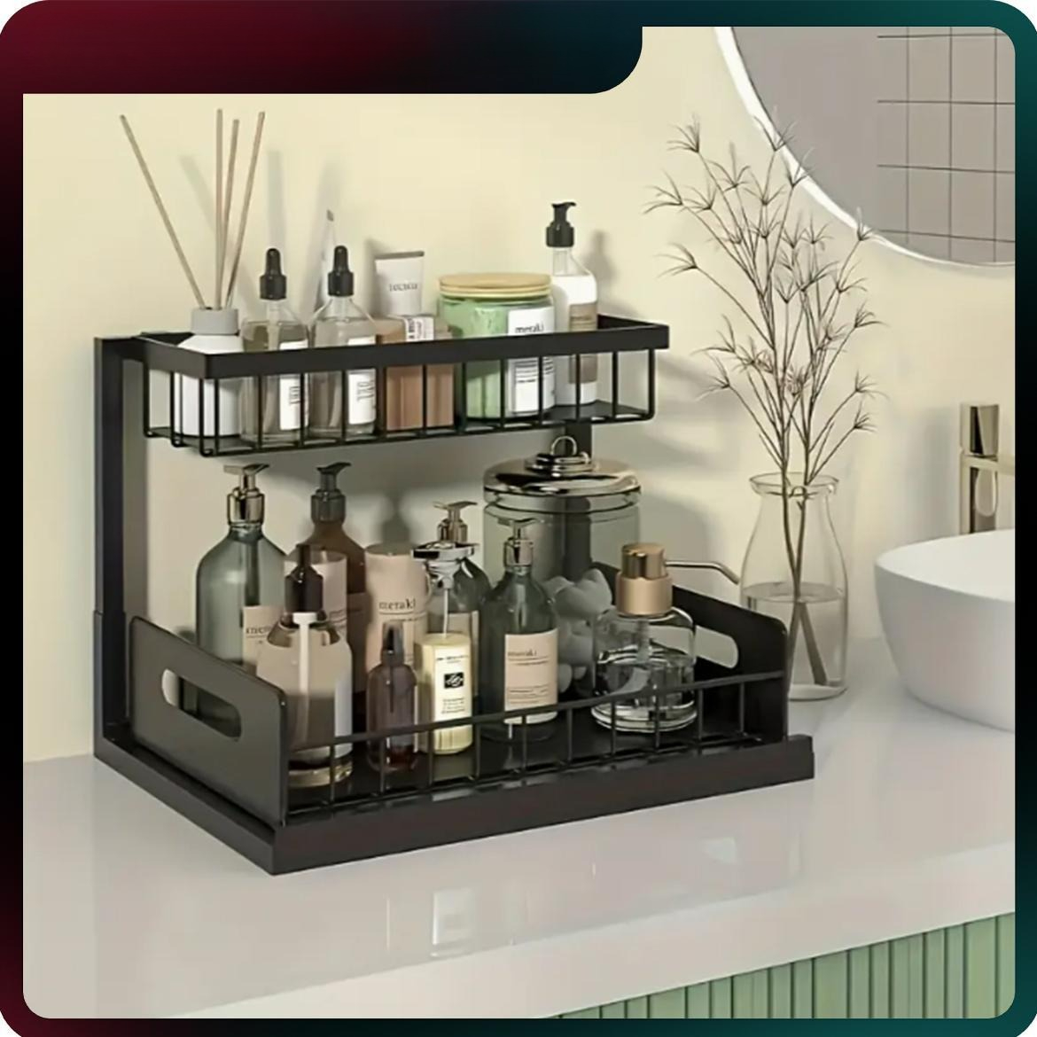 Усиленный выдвижной органайзер – обзор и цена Home Bathroom Shelf