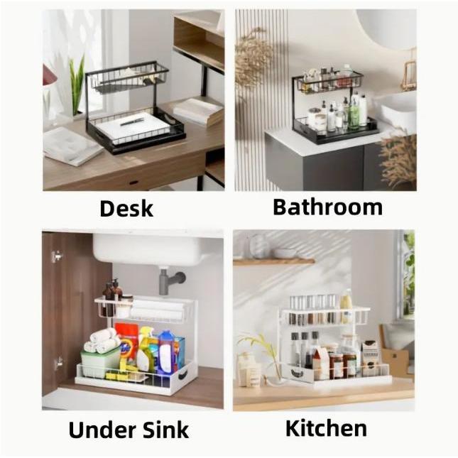 Усиленный выдвижной органайзер – обзор и цена Home Bathroom Shelf