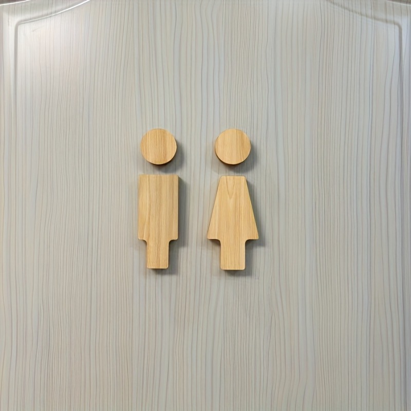 2 шт. деревянная вывеска для в – обзор и цена Home Bathroom Door