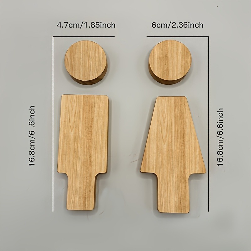 2 шт. деревянная вывеска для в – обзор и цена Home Bathroom Door