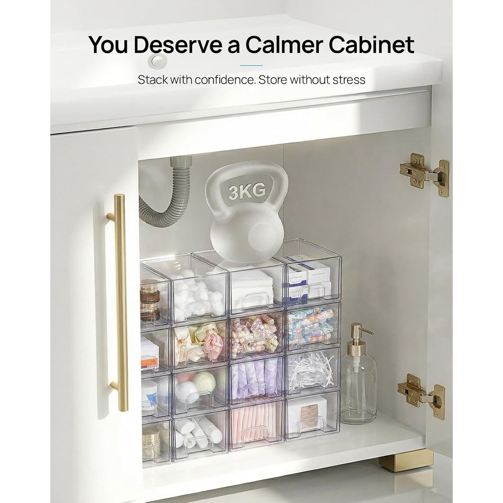Маленькие прозрачные штабелиру – обзор и цена Home Goods Bathroom Storage