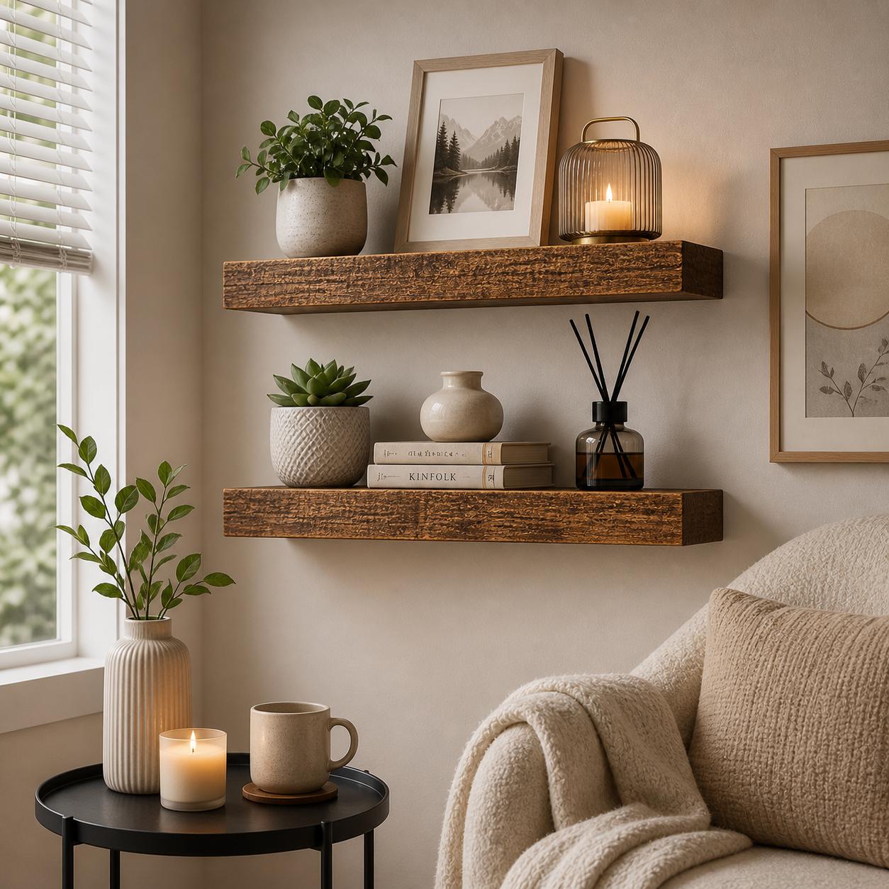 2 шт. деревянных настенных пол – обзор и цена Home Bathroom Shelf