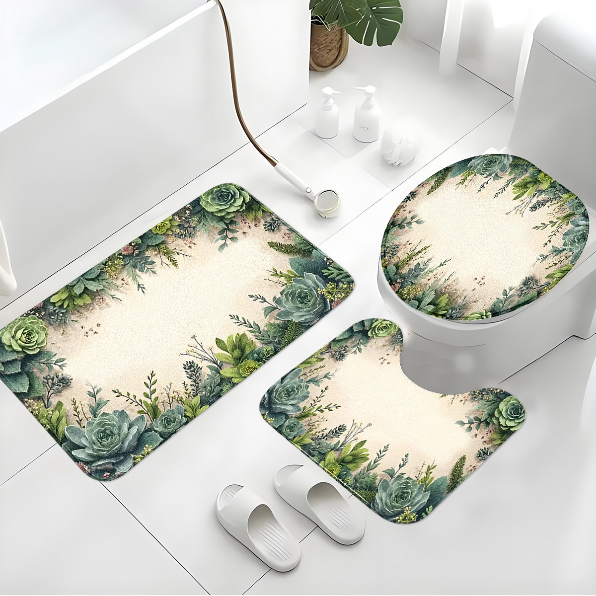 Ретро-набор для ванной комнаты – обзор и цена Zara Home Bathroom Rug