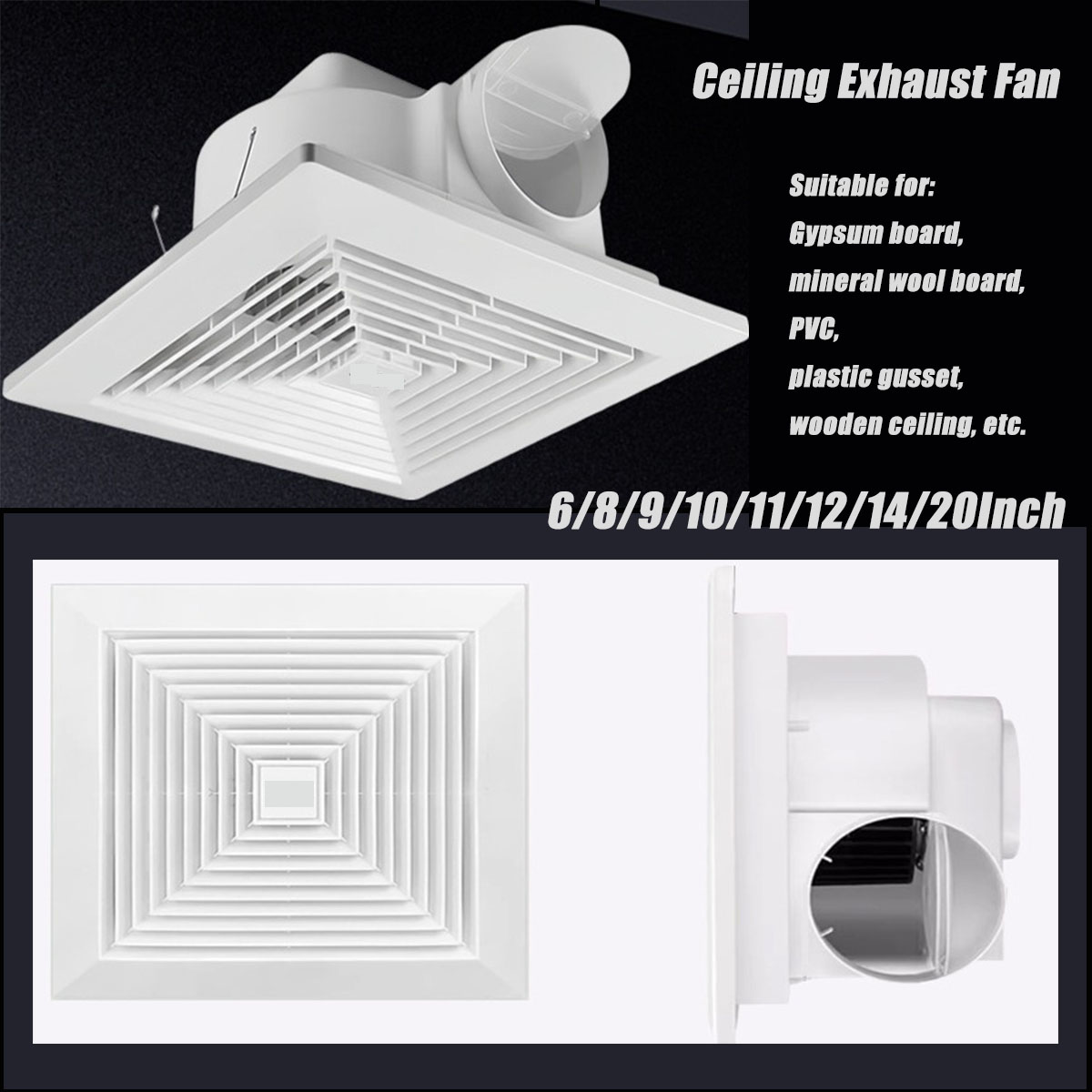 Вытяжной вентилятор 6-20 дюймо – обзор и цена Home Bathroom Vent