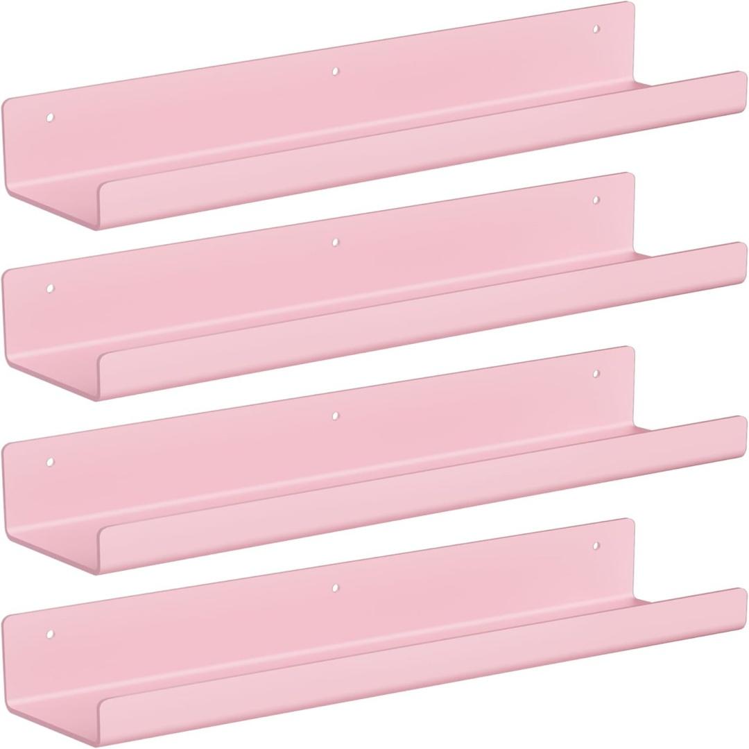Набор из 4 розовых акриловых н – обзор и цена Home Bathroom Shelf