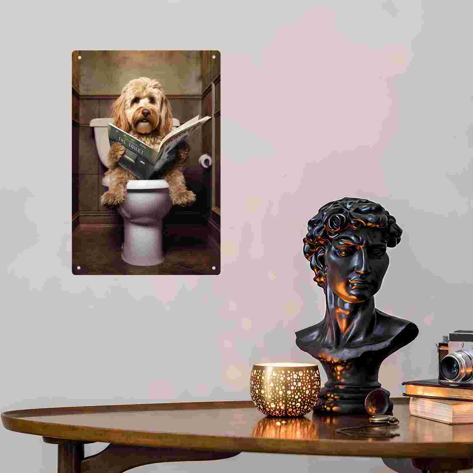 2D плоская металлическая табли – обзор и цена Home Bathroom Wall Decor